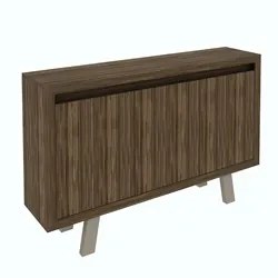 Balcão 03 Portas ME4120 Nogal - Tecno Mobili