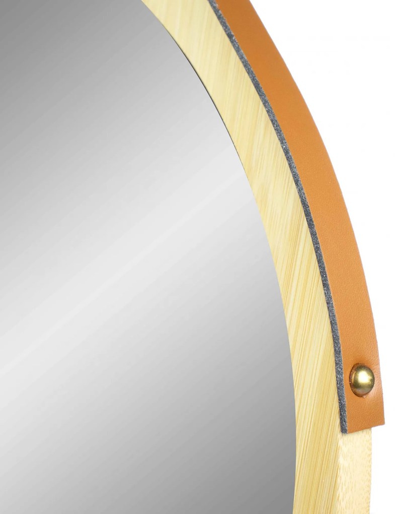 Espelho Decorativo com Moldura em Madeira 40 cm - D'Rossi