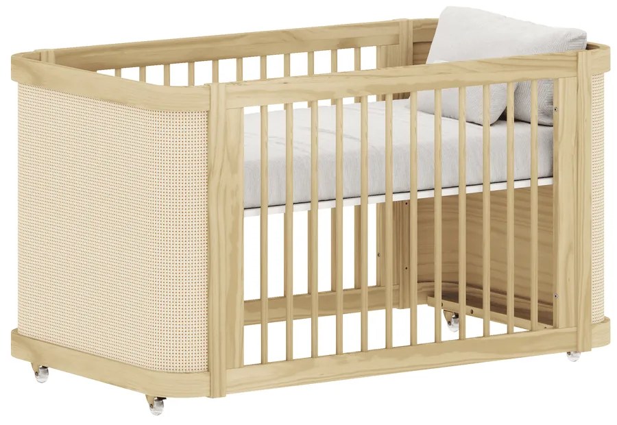 Berço Evolutivo Paglia 3 em 1 – Carvalho Malva