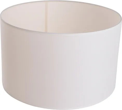 Cupula Cilindrica Tecido Bege Boca Larga 49Cm