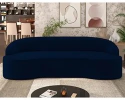 Sofá 2 Lugares para Sala de Estar Living 150cm Theo D06 Veludo Royal -