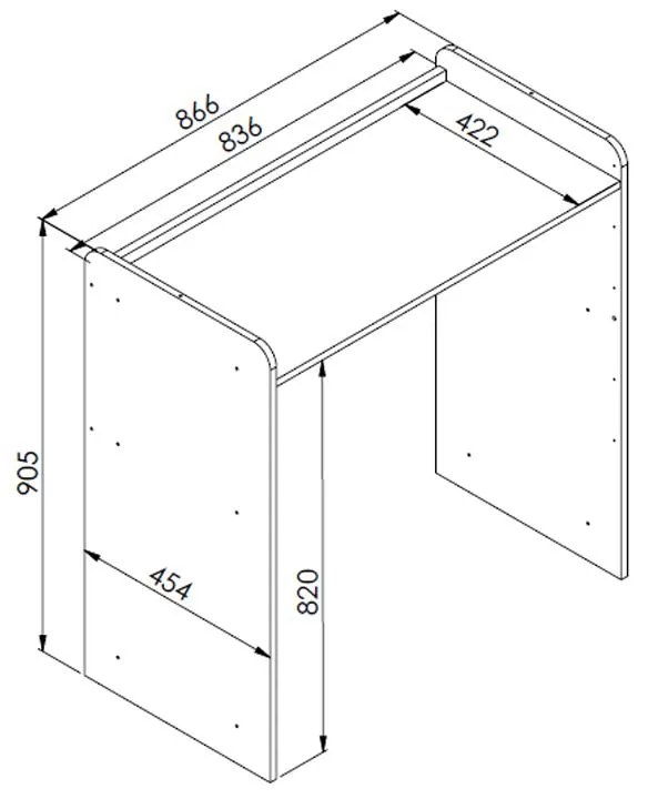 Berço Infantil Mini Cama Multifuncional Escrivaninha Branco