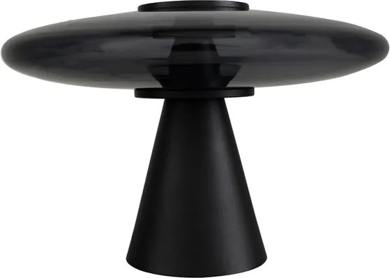 Luminaria De Mesa Led Dimerizavel Preta 15W 3000K Trend