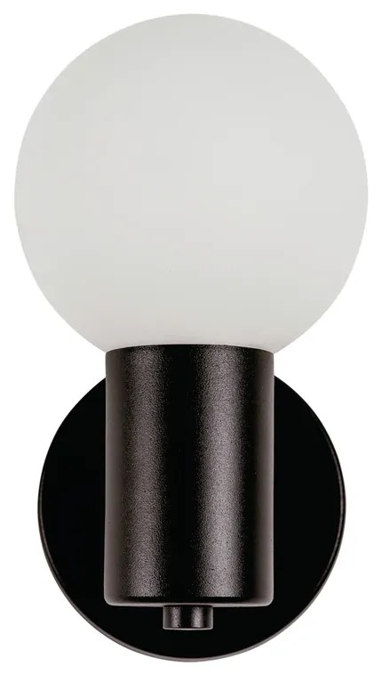 Arandela Nikko Ø12X18X15,5Cm C/ 1 Globos 1Xg9 / Haste Fixa / Globo Ø12... (AZO-F / CB-V - Azul Oceano Fosco / Cobre Escovado, FOSCO)