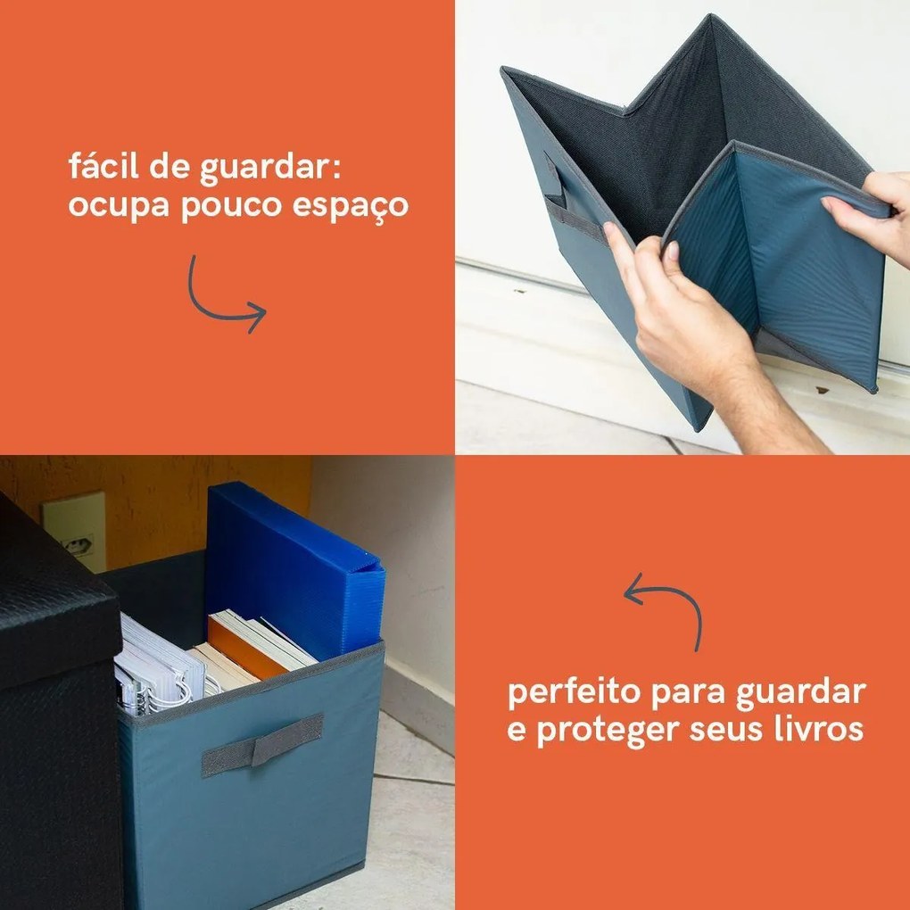Organizador Dobrável Cinza