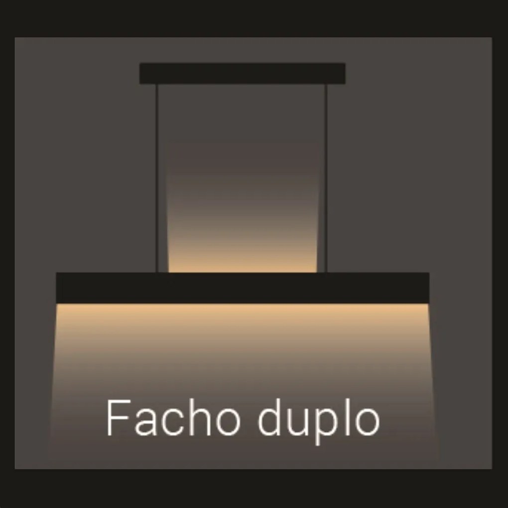 Pendente Matrix 30W Led 4000K Ip20 Preto Bivolt 118,5X150Cm | Opus Dn... (Preto)