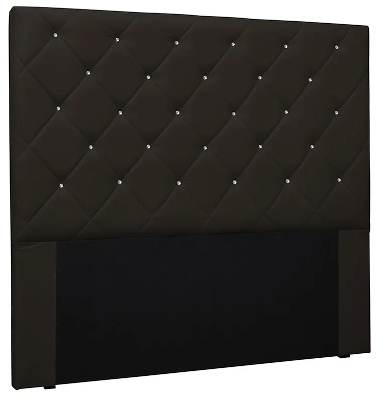 Cabeceira Tania Para Cama Box Queen 160 cm Corino S04 - D'Rossi - Marrom