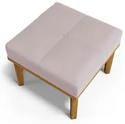 Poltrona de Amamentação Balanço e Puff Base de Madeira Brenda G05 Velu