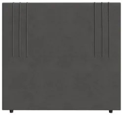 Cabeceira Cama Box Solteiro 90cm Estofada Rama Saturno Grafite Z04 - M