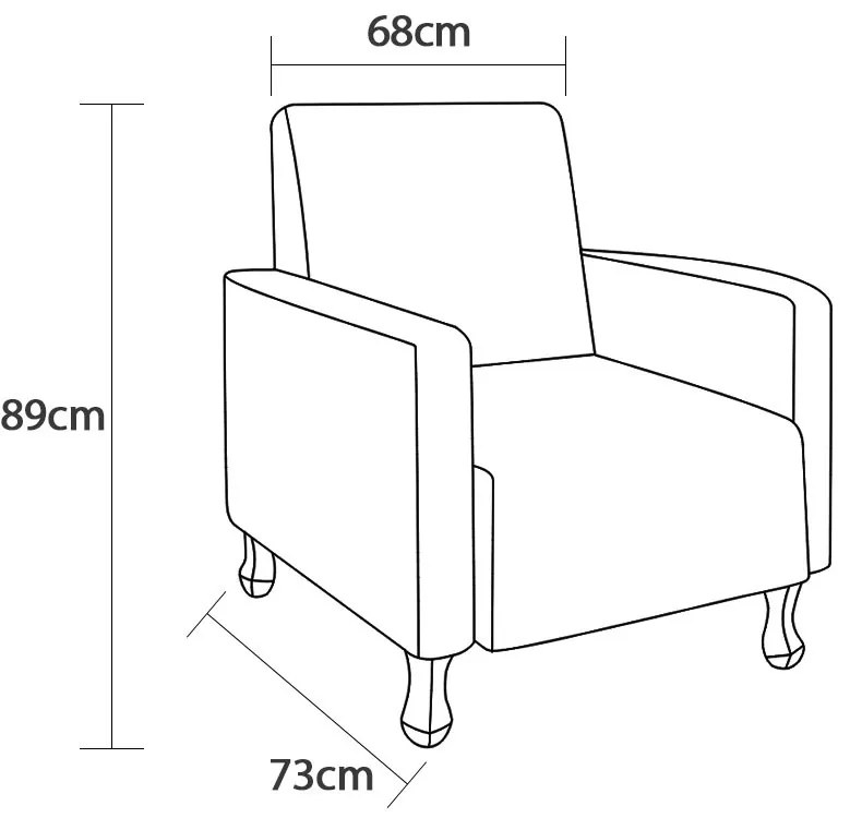 Poltrona Amamentação Sofia Suede Crepe
