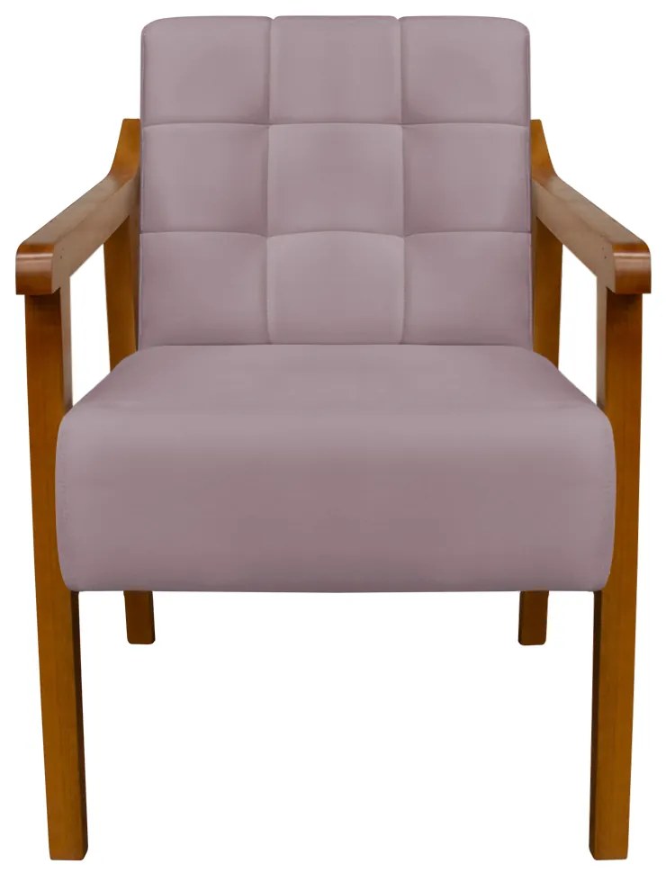 Poltrona Decorativa Vênus Veludo Crepe