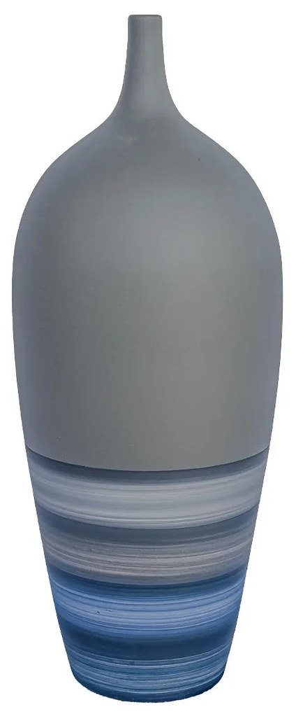 Vaso Garrafa decorativo em Cerâmica Carolina Haveroth - Lagunas Fosco