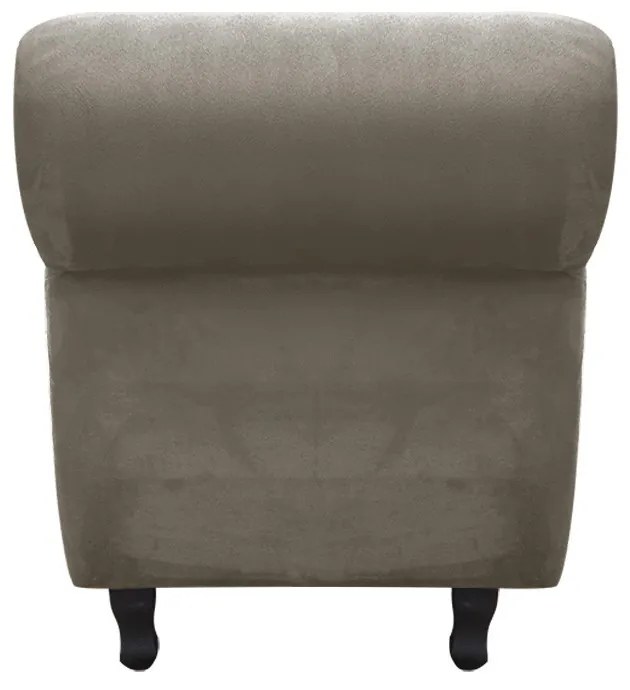 Recamier com Baú Itália Namoradeira Calçadeira Suede M11 - D'Rossi - Marrom Rato