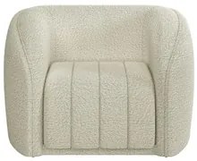 Sofá Decorativo 4 Lugares 332cm e Poltrona Meris M22 Boucle Cru - Mpoz
