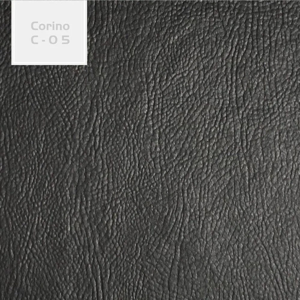 Poltrona Decorativa Nagoya Base Orby PU Sintético Preto G15 - Gran Belo