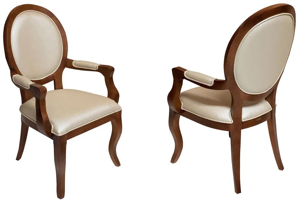 Cadeira Medalhão Delicate com Braço 2 Unidades Kleiner Schein -