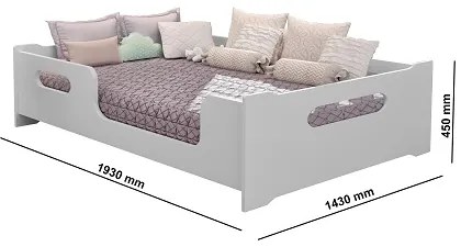 Cama Mentossoriana Encanto Casal Branco - Gabrielli Móveis