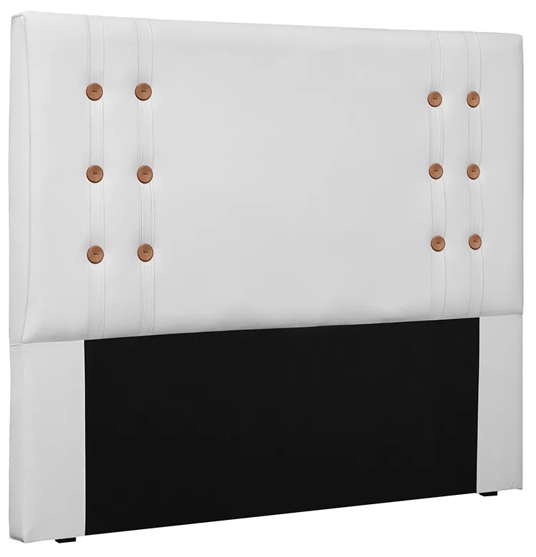 Cabeceira Gênova Para Cama Box Casal 140 cm Corino - D'Rossi - Branco