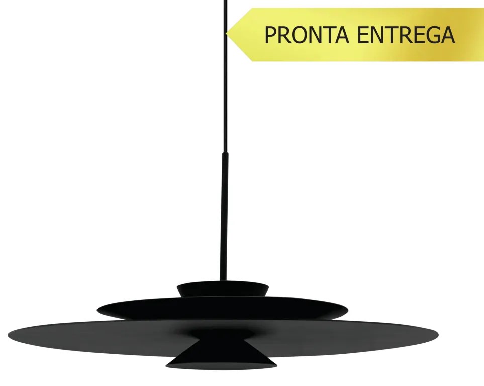 Pendente Tule Ø50X25,4Cm 1Xmr16 - Usina 25121/50 (TC-F - Terracota Fosco, Igual a Cor 1)