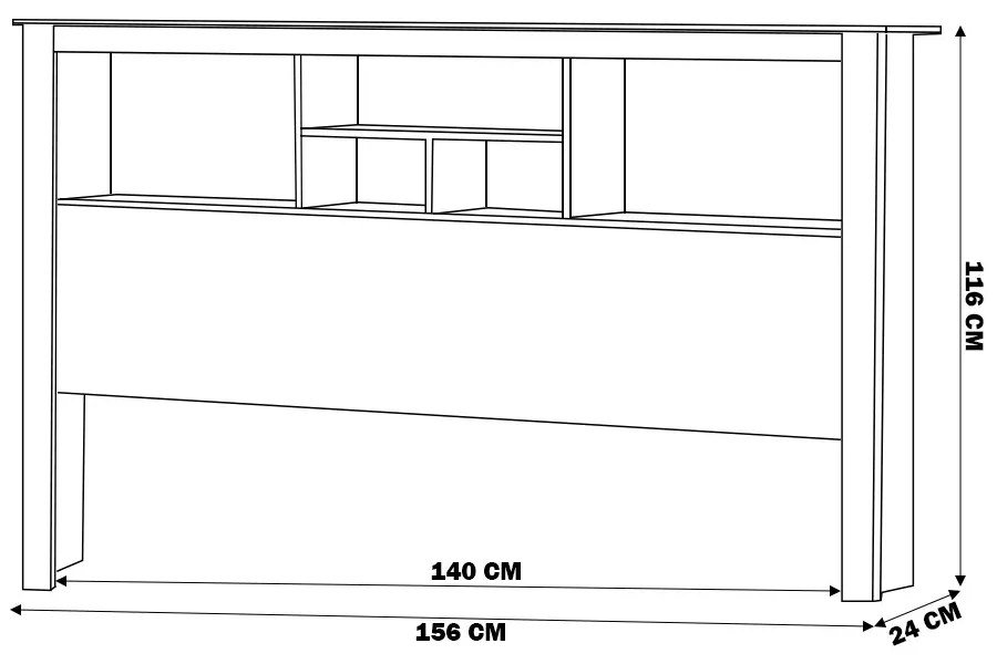 Cabeceira para Cama de Casal Cuba Branco G68 - Gran Belo