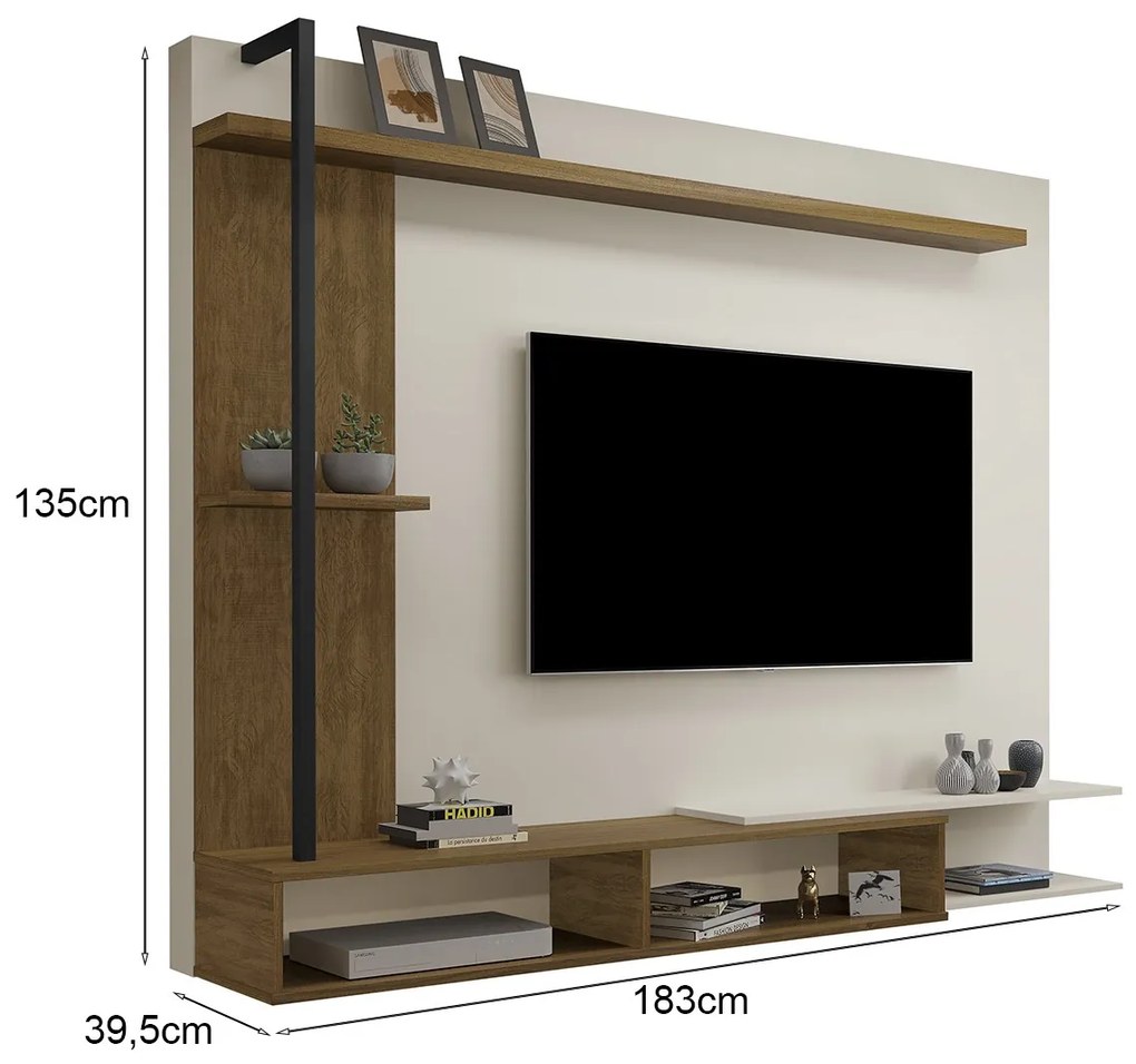 Painel Suspenso para TV Mirela até 65" ML01 - ADJ Decor