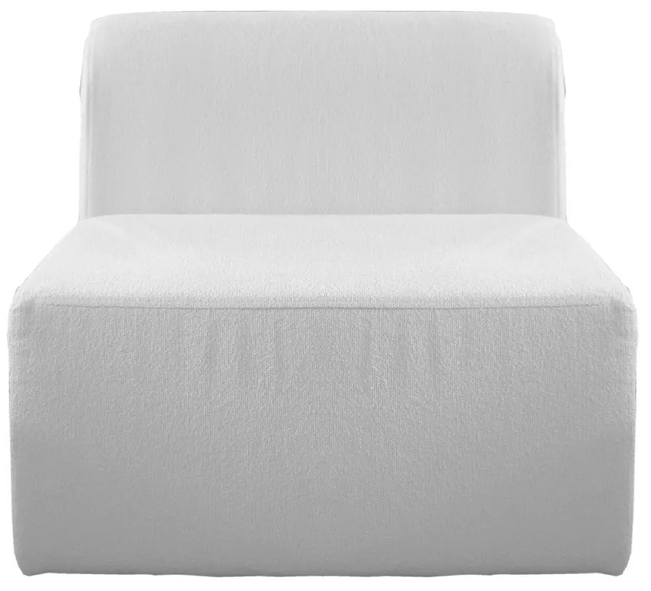 Sofá Infinity Reto Módulo 1 - Crua - Tecido Boucle Mescla