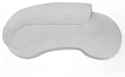 Sofá Living  4 Lugares 300cm Braço Esquerdo Mozart D06 Linho Cinza - M