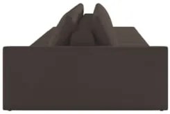 Sofá Ilha Modular com Puff para Sala Living 392cm Georgia Z08 Veludo M