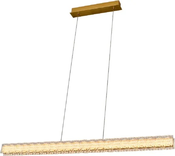 Pendente Led Metal Aluminio Dourado 85W 3000K Crown