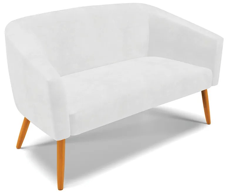 Namoradeira e 2 Poltronas Giratória MA30 Stella Sintético PU D03 - D'Rossi - Branco