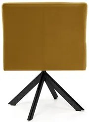 Kit 2 Poltronas Decorativas Giratórias Base Eiffel Preto Angel Veludo