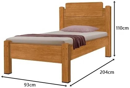Cama Paris Solteiro Nature - Gabrielli Móveis