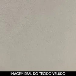 Cabeceira Cama Box King 195cm Nicea Z37 Veludo Bege - Mpozenato