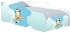 Cama Solteiro Infantil Baixa Para Colchão 188x88cm Aviador K06 - Mpoze