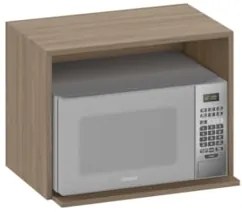 Suporte Micro-ondas Forno 58cm Aéreo Grace Carvalho Oak Z44 - Mpozenat