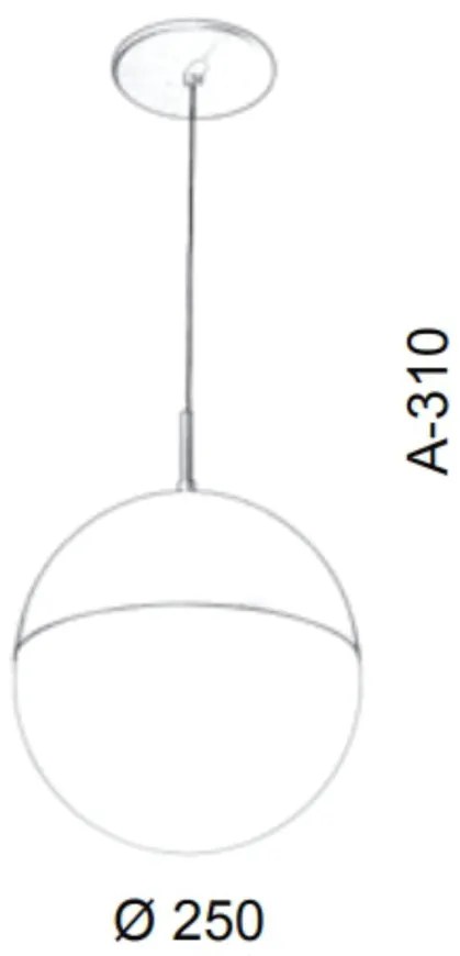 Pendente Globo Ø25X31Cm Metal E Globo Ø25Cm 01Xe27 |Old Artisan Pd-551... (GRAFITE / COBRE FOSCO, CLEAR (TRANSPARENTE))
