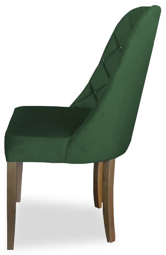 kit com 8 Cadeiras de Jantar Dublin Suede Verde Bandeira