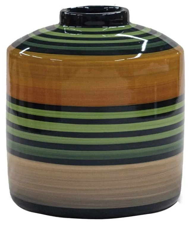 Vaso Reto decorativo em Cerâmica Carolina Haveroth - Maruaga Alto Brilho Kleiner
