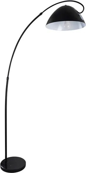 Luminaria De Piso Metal Marmore Preto Lazio