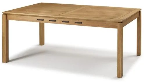 Mesa Jantar Trama em Madeira cor Stain Jatoba Corda Preta 220cm - 64363 Sun House