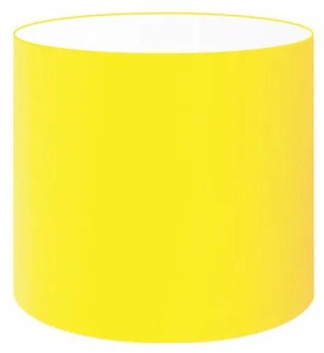 Cúpula Abajur Cilíndrica Cp-8005 Ø18x18cm Amarelo