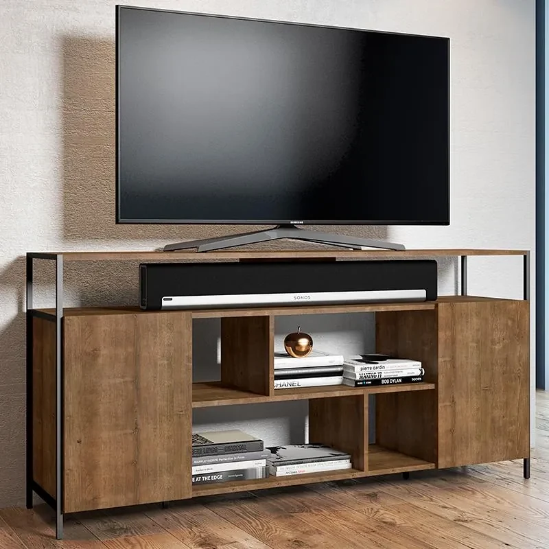 Vt Rack Rack Para Tv Sala Com 7 Prateleiras Multifuncional - Vermont | BIANO