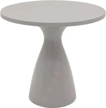 Mesa Flut 80cm Redonda em Polietileno Concreto Tramontina