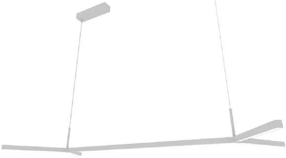 Pendente Led Aluminio Acrilico 26,6W 3000K Fit15 - BRANCO