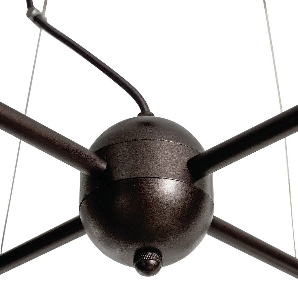 Pendente Kobe Ø96X39Cm 12Xg9 / Metal E Globo Ø12Cm | Usina 16743/12 (BT - Branco Texturizado, FOSCO)