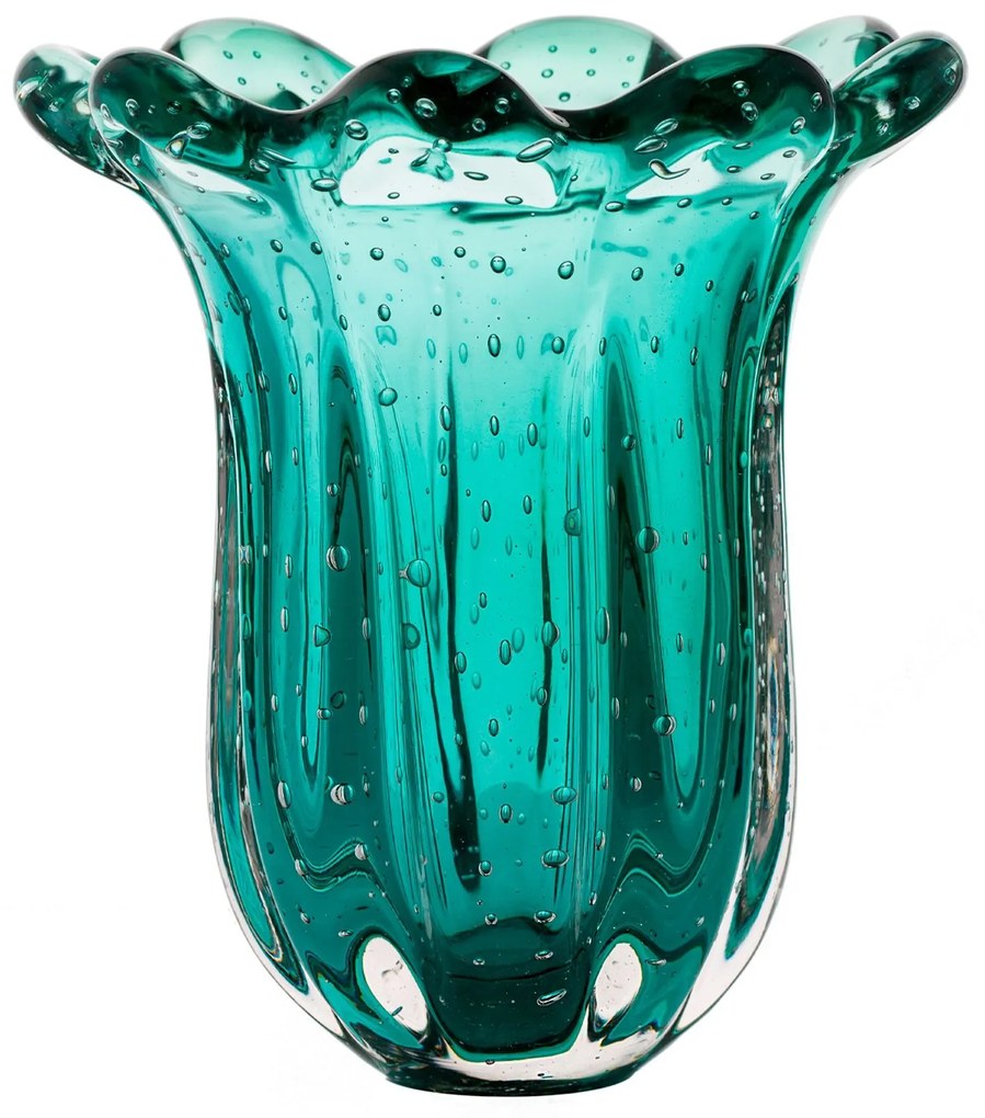 Vaso Murano Everest P - Verde Esmeralda Verde Esmeralda