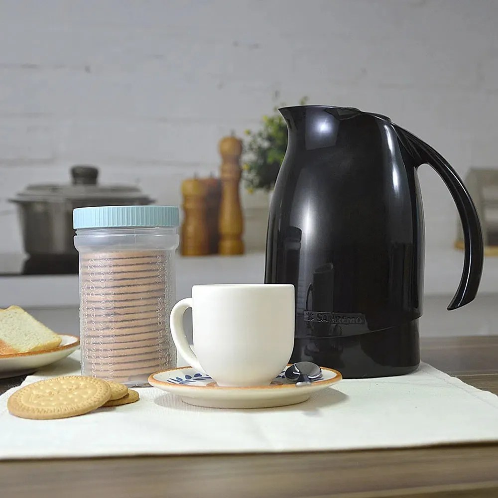 Bule Térmico Cuidar 700ml Preto
