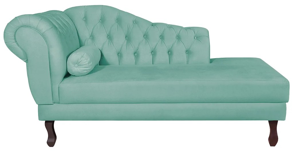 Recamier Diana 160cm Lado Direito Suede Azul Tiffany - ADJ Decor