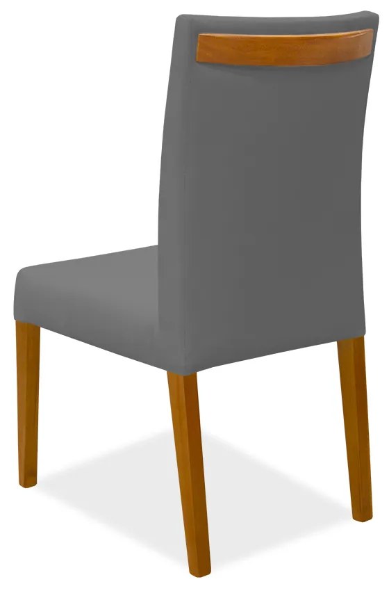 Cadeira de Jantar Milan Veludo Cinza