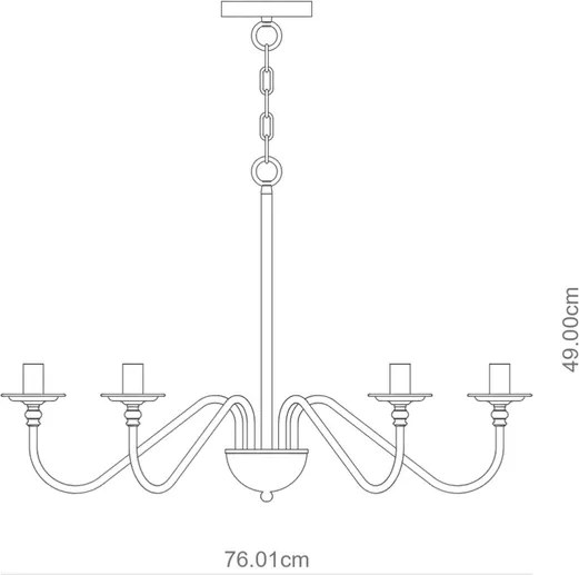 Lustre Metal Preto Fosco Colonus